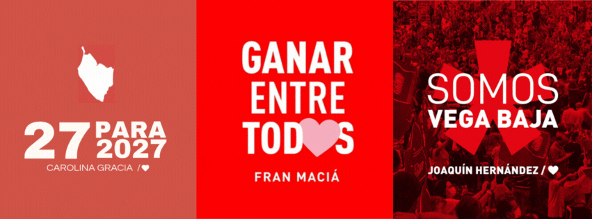 Análisis comparativo de los tres eslóganes de las primarias del PSOE Vega Baja